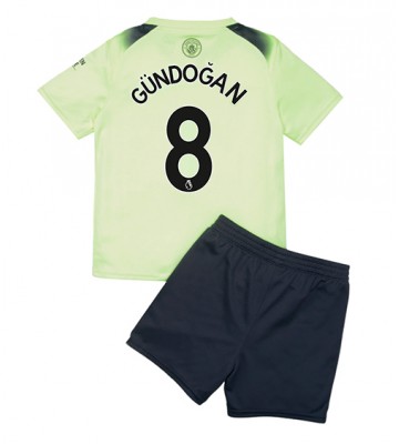 Manchester City Ilkay Gundogan #8 babykläder Tredje Tröja barn 2022-23 Korta ärmar (+ Korta byxor)
